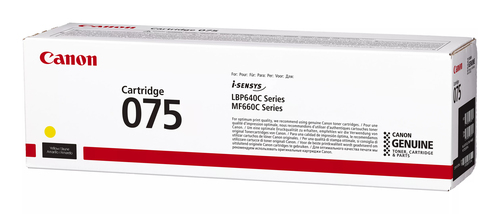 Canon 075 Y Original Laser Cartucho de toner - Amarelo Pack