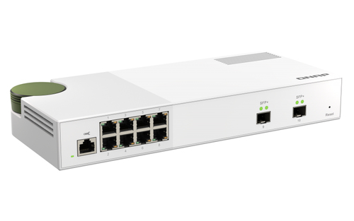QNAP QSW-M2108-2S. Tipo de switch: Gerido, Camada de switches: L2. Tipos de portas ethernet Basic switching RJ-45: 2.5G Et
