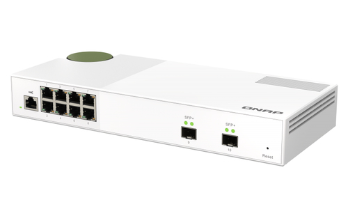 QNAP QSW-M2108-2S. Tipo de switch: Gerido, Camada de switches: L2. Tipos de portas ethernet Basic switching RJ-45: 2.5G Et