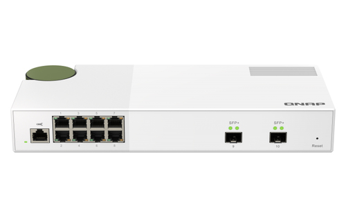 QNAP QSW-M2108-2S. Tipo de switch: Gerido, Camada de switches: L2. Tipos de portas ethernet Basic switching RJ-45: 2.5G Et