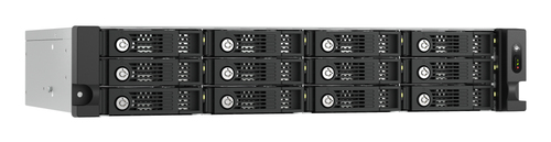 QNAP 12 x Total de compartimentos Sistema de armazenamento DAS - 2U Montável sobre rack - 0 x HDD Installed - Adequado par