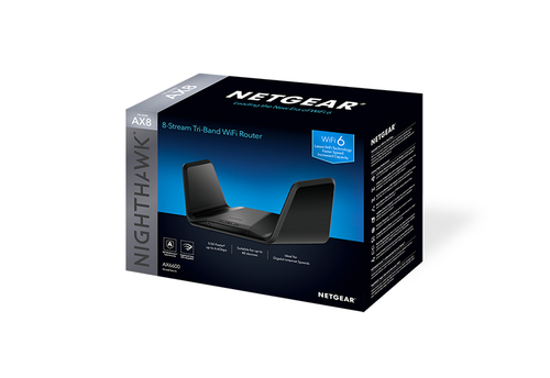 AX6600 AX8 WIFI 6 ROUTER 8-STREAM NIGHTHAWK TRI-BAND
