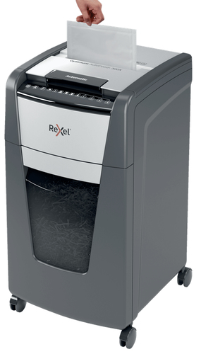 Rexel Optimum AutoFeed+ 300M Automatic Micro Cut Paper Shredder P5. Shredding type: Micro-cut shredding, Working width: 23