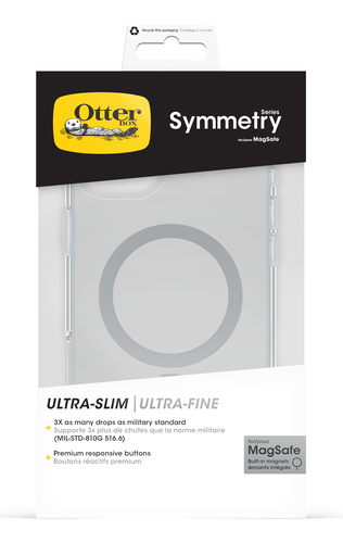 OtterBox Symmetry Series Clear Estojo para Apple Smartphone - Claro - Resistente a quedas, À prova de impacto, Prova de Qu
