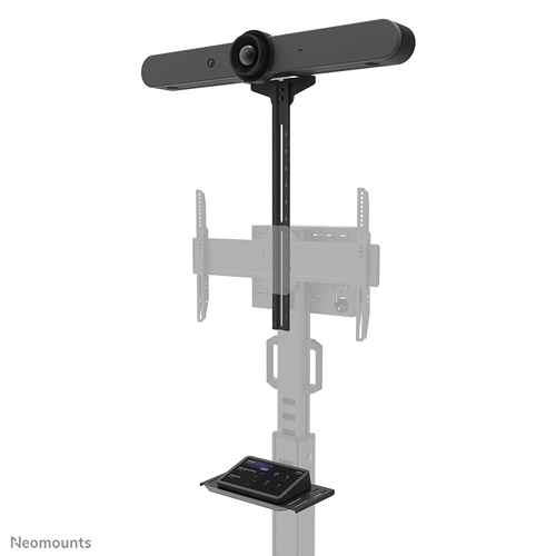 Neomounts Select Mounting Shelf for Display Screen, Video Bar, Multimedia Device, Camera - Black - Height Adjustable - 9 k