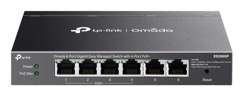 6-PORT 1G EASY MANAGED SWITCH WITH 4-PORT POE+ 65W POE POWER