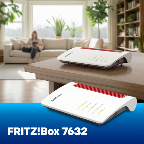 FRITZ!Box 7632  Das Einstiegsmodell für das High-Speed-Heimnetz mit G.fast und Wi-Fi 7

