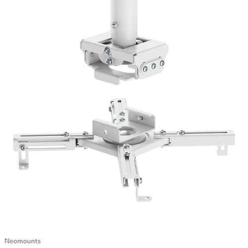 Fixation au plafond Neomounts CL25-540WH1 pour Projecteur - Blanc - Réglable en hauteur - 35 kg Max - Acier
