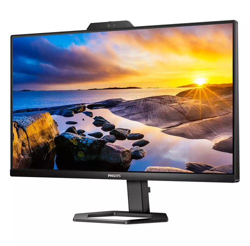 Monitor LCD Philips 609,6 mm (24,0") Class Webcam Full HD - 16:9 - Nero tessuto - 60,5 cm (23,8") Viewable - Tecnologia In