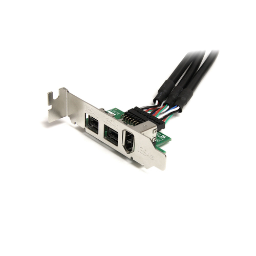 StarTech.com 3 Port 2b 1a 1394 Mini PCI Express FireWire Card Adapter - Add 2 FireWire-800 and 1 FireWire-400 port through