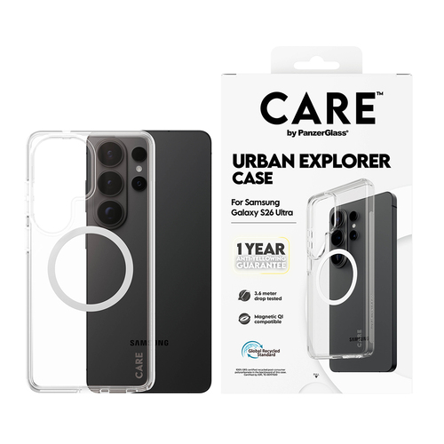 PANZERGLASS CARE CASE URBAN QI SAMS GALAXY S26 ULTRA TRP/WHITE