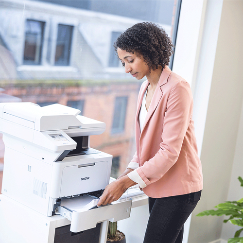 Brother MFC-L5710DW Wired & Wireless - Laser-Multifunktionsdrucker - Monochrom - Kopierer/Fax/Drucker/Scanner - 50 ppm Mon