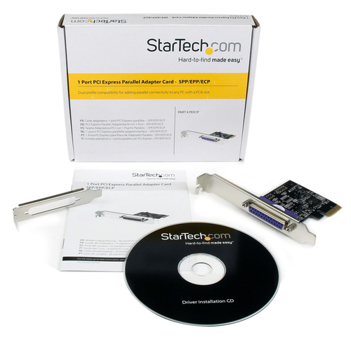 StarTech.com 1-Port Parallel PCIe Card, PCI Express to Parallel DB25 LPT Adapter Card, Desktop Expansion Controller for Pr