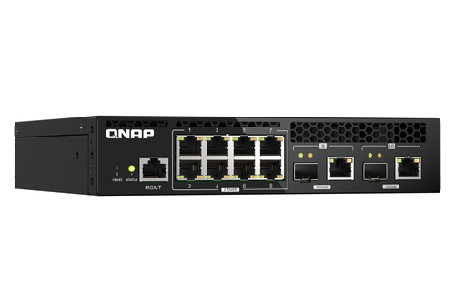 QNAP QSW-M2108R-2C. Tipo de switch: Gerido, Camada de switches: L2. Tipos de portas ethernet Basic switching RJ-45: 2.5G E