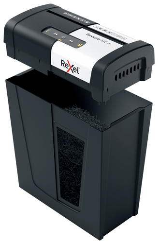 Rexel Secure MC4 Whisper-Shred Micro Cut Paper Shredder P5. Shredding type: Micro-cut shredding, Shredding size: 2 x 15 mm