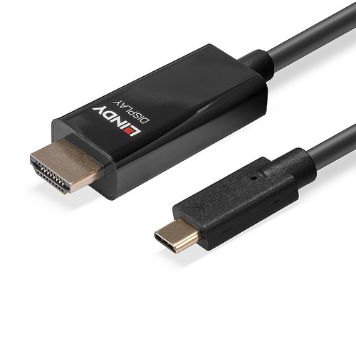 Lindy 10m USB Type C to HDMI 4K60 Adapter Cable with HDR. Cable length: 10 m, Connector 1: USB Type-C, Connector 2: HDMI T