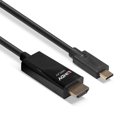 Lindy 10m USB Type C to HDMI 4K60 Adapter Cable with HDR. Cable length: 10 m, Connector 1: USB Type-C, Connector 2: HDMI T