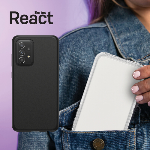 Funda OtterBox React - para Samsung Galaxy A52 5G, Galaxy A52 Smartphone - Negro
