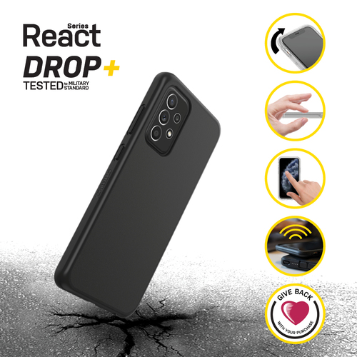 Funda OtterBox React - para Samsung Galaxy A52 5G, Galaxy A52 Smartphone - Negro