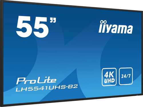 iiyama ProLite LH5541UHS-B2 1386,84 mm 4K UHD LCD Digital-Signage-Display - 24 Stunden/7 Tage Betrieb - IPS-Technologie (I