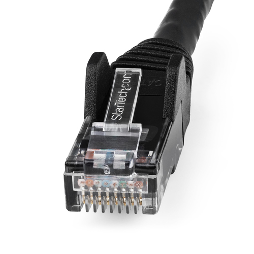 StarTech.com N6LPATCH3MBK. Kabellänge: 3 m, Kabelstandard: Cat6, Cable shielding: U/UTP (UTP), Anschluss 1: RJ-45, Anschlu