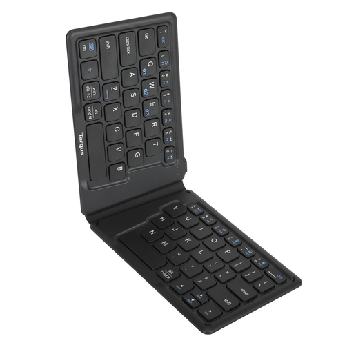 Targus AKF003UK Keyboard - Wireless Connectivity - English (UK) - QWERTZ Layout - Black - Bluetooth - 5.1 - 2.40 GHz - iOS