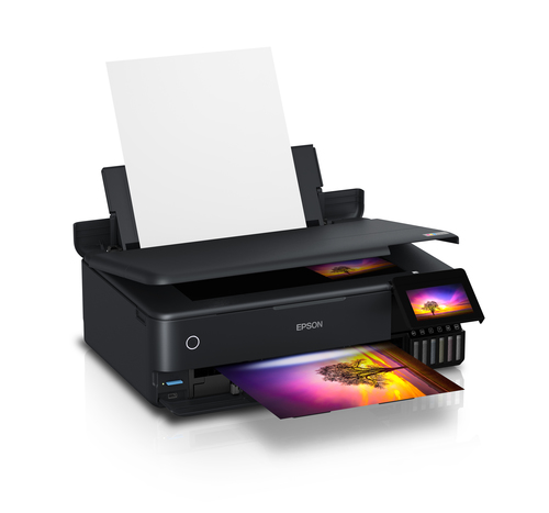 Stampante multifunzione a getto di inchiostro Epson ET-8550 Wireless EcoTank - Colore - Nero - Fotocopiatrice/Stampante/Sc