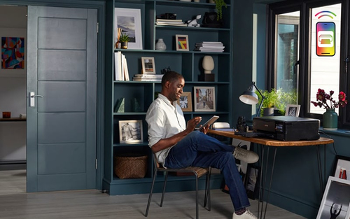 Stampante multifunzione a getto di inchiostro Epson ET-8550 Wireless EcoTank - Colore - Nero - Fotocopiatrice/Stampante/Sc