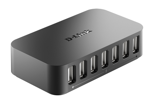 D-Link DUB-H7/E USB Hub - USB - 12 MB/s, 1.50 MB/s - External - 7 Total USB Port(s) - 7 USB 2.0 Port(s) - Mac