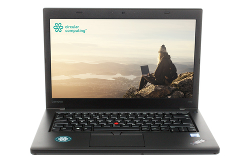 Circular Computing Lenovo ThinkPad T460 Laptop - 14.0” - HD (1366x768) - Intel Core i5 6th Gen 6200u - 8GB RAM - 256GB SSD