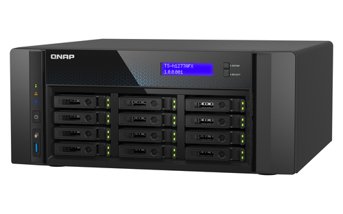 QNAP TS-H1277AFX-R7-32G 12 x Total Bays SAN/NAS Storage System - 4 GB Flash Memory Capacity - AMD Ryzen 7 Octa-core (8 Cor