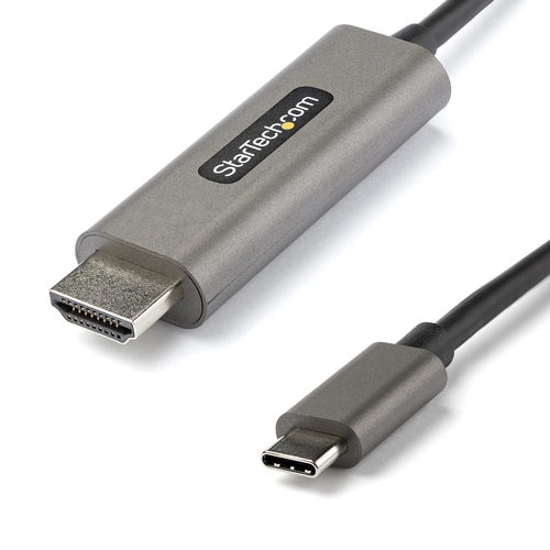 StarTech.com 16ft (5m) USB C to HDMI Cable 4K 60Hz with HDR10, Ultra HD USB Type-C to HDMI 2.0b Video Adapter Cable, DP 1.