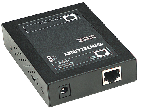 Intellinet 560443 PoE Splitter - 12 V DC, 4 A Output - 1 x 10/100Base-TX Input Port(s) - 1 x 10/100Base-TX Output Port(s) 