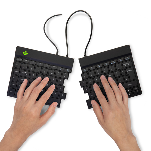 R-Go Split Break ergonomic keyboard, QWERTY (UK) - wired, black