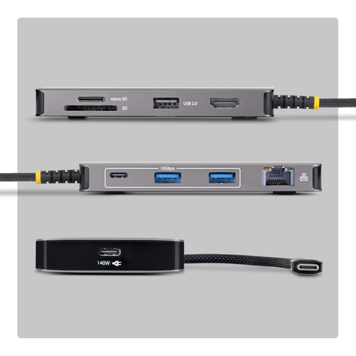StarTech.com 9 Anschluss(e) USB 3.2 Typ C Docking Station für Notebook, Mobile Workstation, Kartenleser, Tastatur, Maus, M