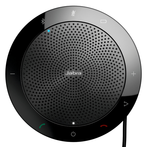 Jabra Speak 510 MS
USB-Konferenzlösung für unterwegs, 360-Grad-Mikrofon, unterdrückt Echos & Rauschen, Plug&Play, Tasten f