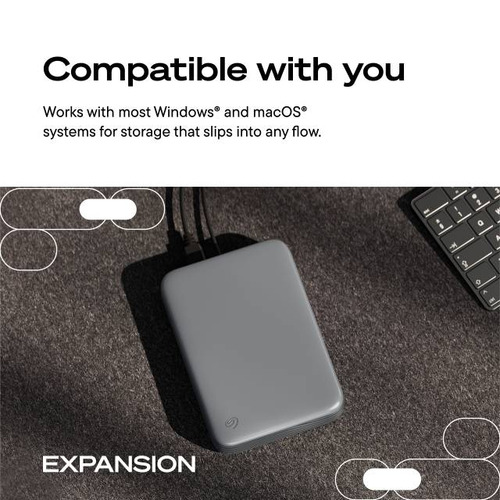 Seagate Expansion Desktop Festplatte - 3,5" Extern - 8 TB - Desktop-PC, Notebook, Workstation Unterstütztes Gerät - USB 3.