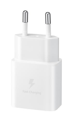 Samsung 15 W AC Adapter - For USB Type C Device - 120 V AC, 230 V AC Input - 5 V DC, 9 V DC Output - 2 A - White