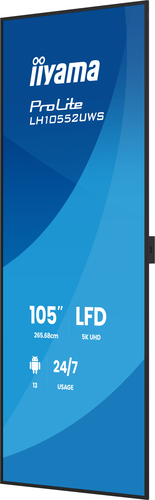iiyama ProLite LH10552UWS-B1AG 2656,84 mm 5K LCD Collaboration Display - ARM Cortex A76 + A55 - 8 GB - 21:9 Seitenverhältn