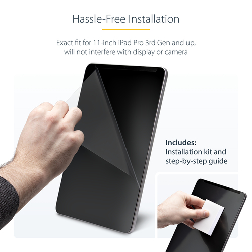 StarTech.com 11IP-PRIVACY-SCREEN. Maximale Bildschirmgröße: 27,9 cm (11"), Geeignet für: Tablets, Typ: Rahmenloser Blicksc