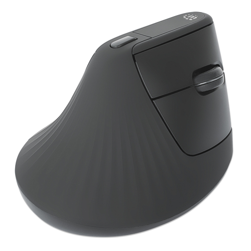 Manhattan Mouse - Radio Frequency - USB Type A - Optical - 6 Button(s) - Black - Wireless - 10 m - 2.40 GHz - 1600 dpi - S