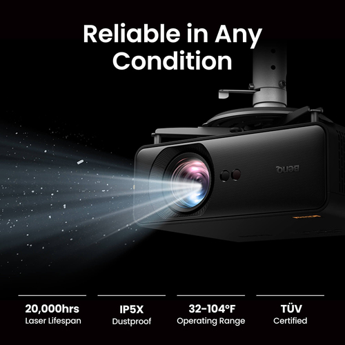 BenQ AH500ST 3D Short Throw DLP Projector - 16:9 - Ceiling Mountable, Wall Mountable - High Dynamic Range (HDR) - Front, C