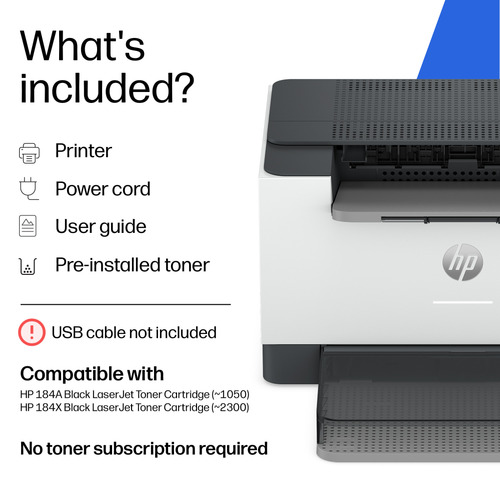 HP LaserJet M223dw Black and white Printer. Print technology: Laser. Number of print cartridges: 1, Maximum duty cycle: 20