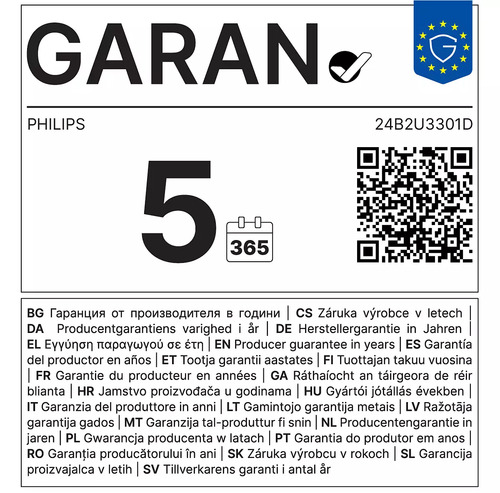 Philips 3000 series 24B2U3301D/00. Display diagonal: 61.2 cm (24.1"), Display resolution: 1920 x 1200 pixels, HD type: WUX