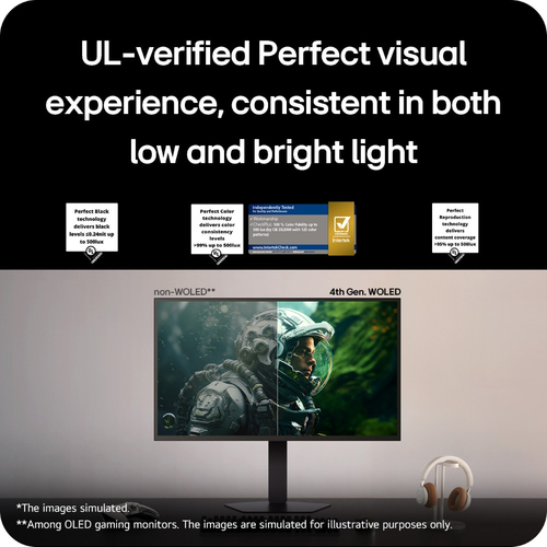 LG UltraGear GX7 WOLED 27-inch 4th Gen. QHD Gaming Monitorㅣ27GX790B with Dual-Mode(720Hz@HD, 540Hz@QHD), 0.02ms(GtG), DP2.