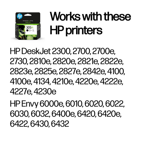 Cartuccia inchiostro Originale HP 305XL Elevato (XL) Rendimento Ad inchiostro - Nero - 1 - Ad inchiostro - Elevato (XL) Re