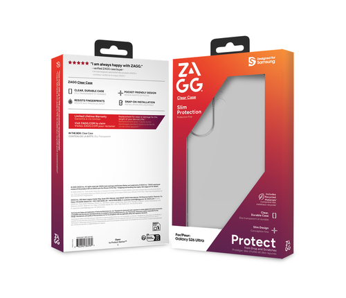 ZAGG Clear Protect Case For Galaxy S26 Ultra. Case type: Cover, Brand compatibility: Samsung, Compatibility: Galaxy S26 Ul