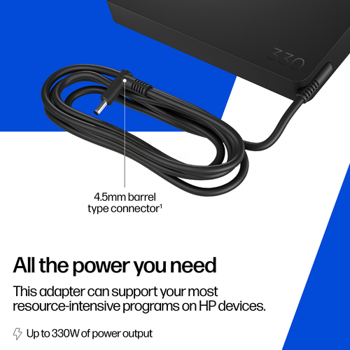 HP Smart-Netzteil, 330 W. Zweck: Universal, Netzteiltyp: Drinnen, Eingangsspannung: 90 - 264 V. Produktfarbe: Schwarz, LED