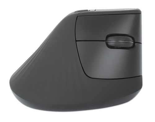 Manhattan Mouse - Radio Frequency - USB Type A - Optical - 6 Button(s) - Black - Wireless - 10 m - 2.40 GHz - 1600 dpi - S