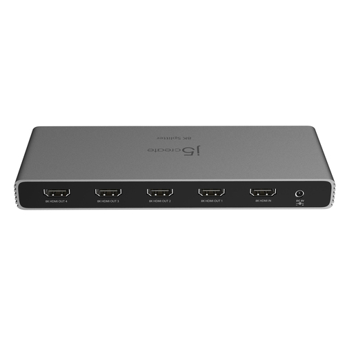 j5create JDSH814. Tipo de porta vídeo: HDMI, Saída de vídeo: 4x HDMI. Resolução Máxima: 7680 x 4320 pixels, Cor do produto